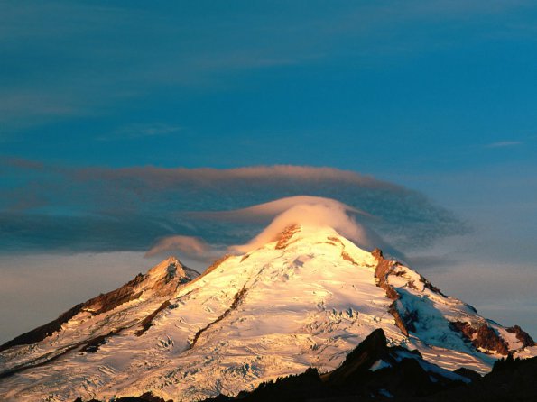 Orographic Stratiform Cloud, Mount Baker, Washington