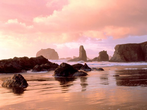 Coastal Sunset, Face Rock State Park, Bandon, Oregon