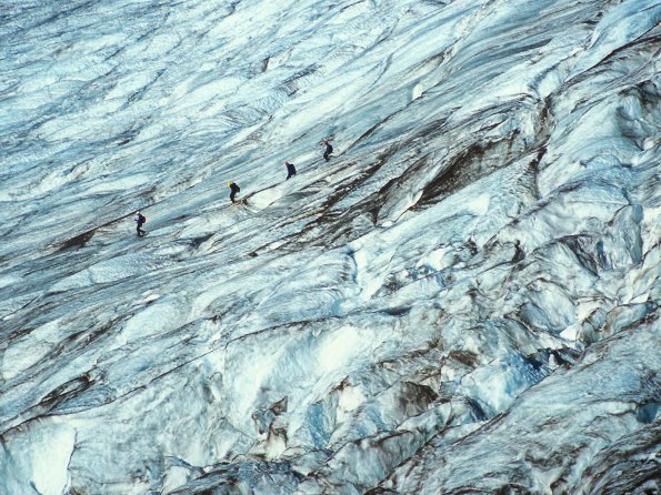 Icy Traverse, Colman Glacier, Mount Baker, Washington