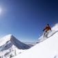 Telemark Skiing in the Bridger Mountains, Montana