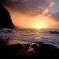 Sunset on the Na Pali Coast, Hawaii